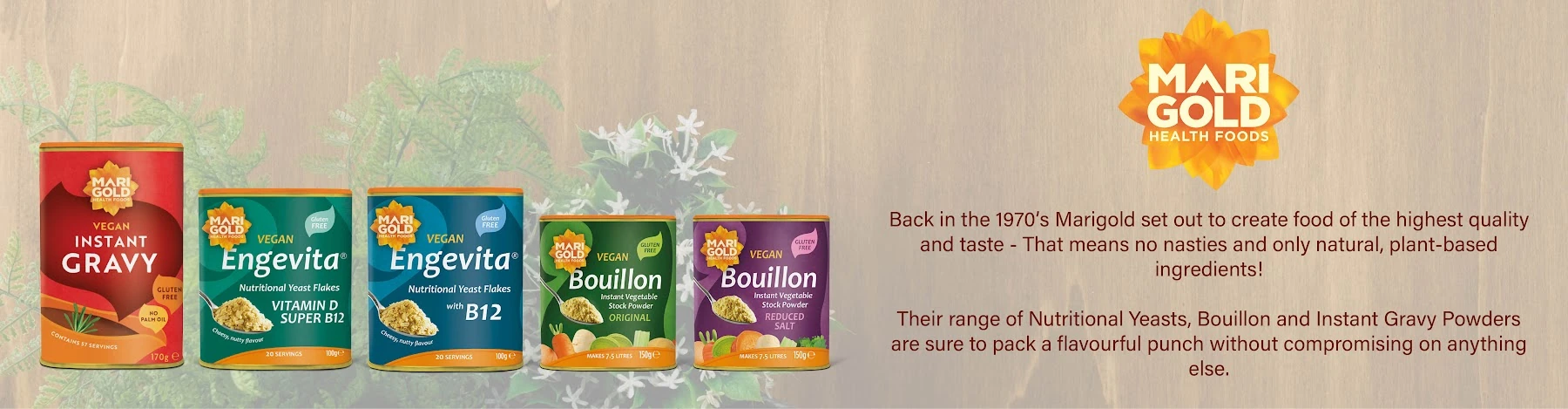 Marigold brand banner