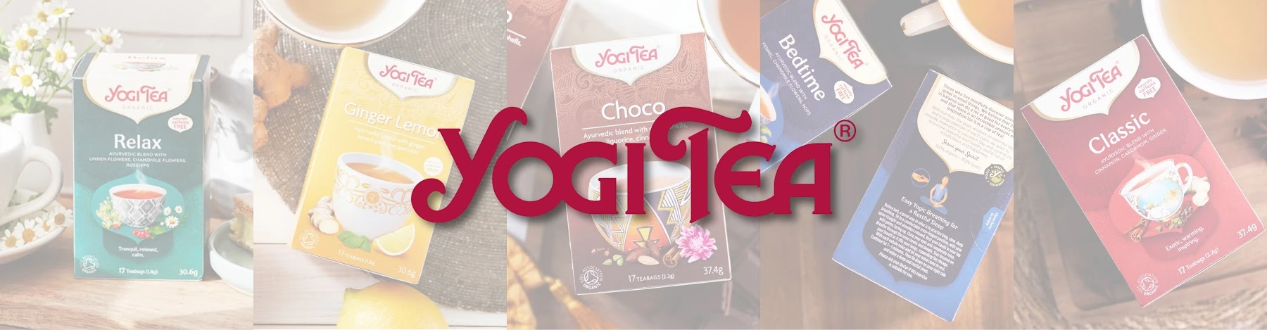Yogi Tea brand banner